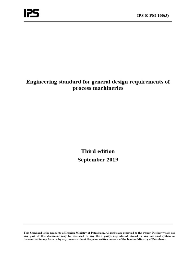 IPS Engineering Standards for Oil & Gas | PDF | Pump | Turbine