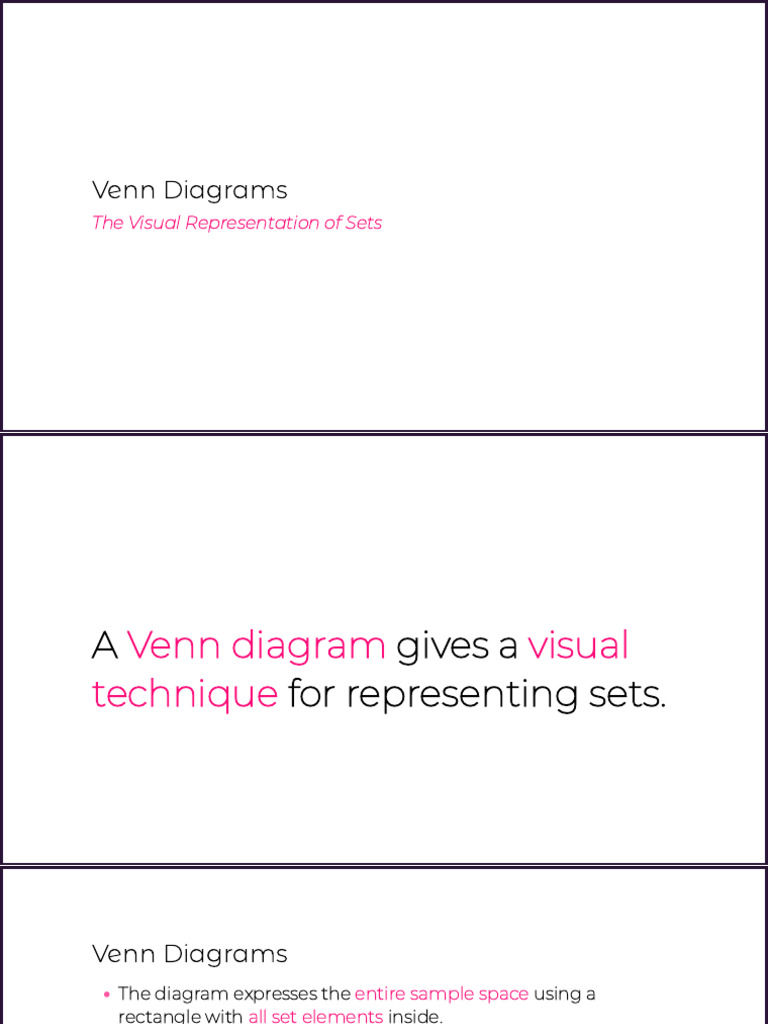 Understanding Venn Diagrams in Sets | PDF