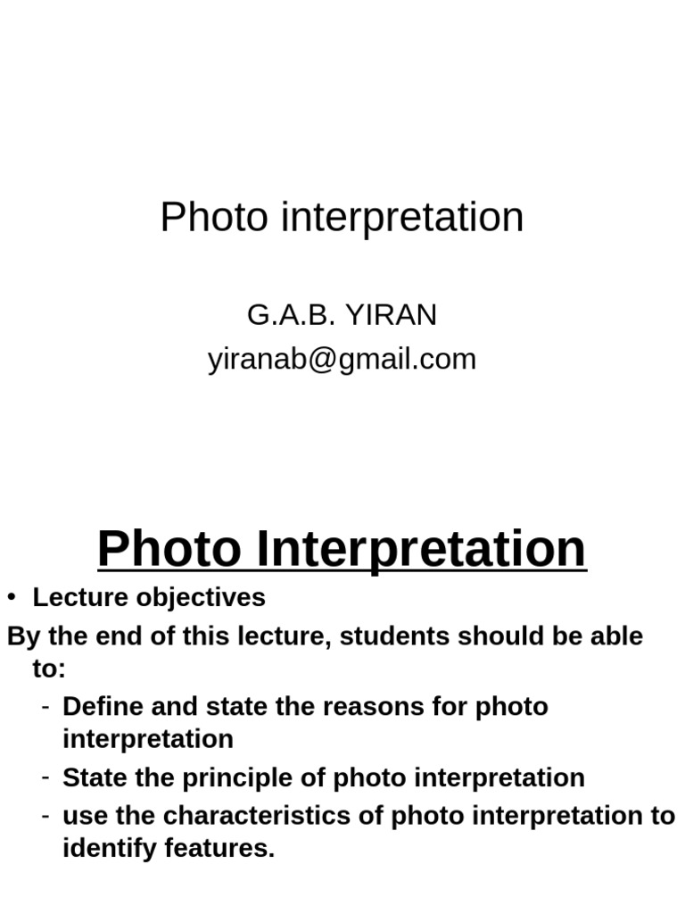 Aerial Photo Interpretation Techniques | PDF | Optics | Light