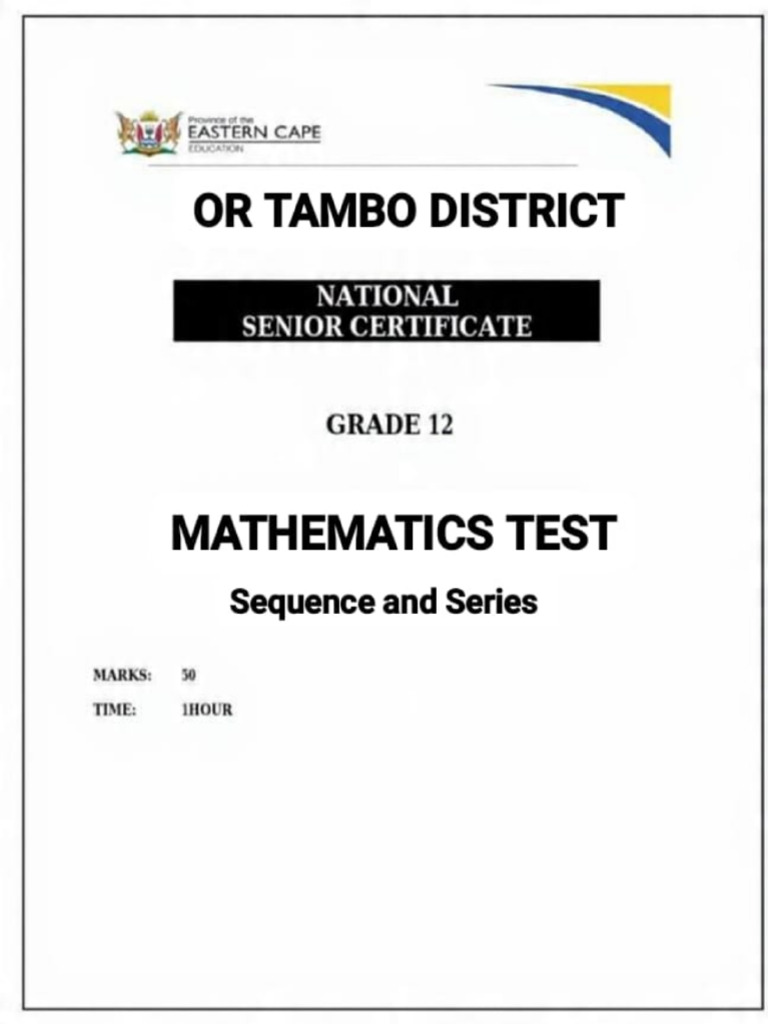 Maths Topic Test | PDF
