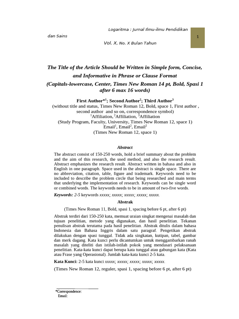Guidelines for Academic Article Submission | PDF | Theory | Data