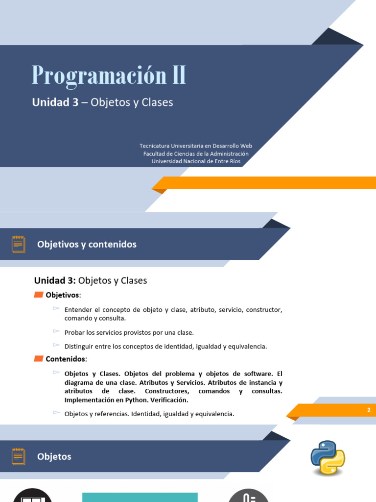 Clase 05 | PDF | Objeto (informática) | Python (lenguaje de programación)