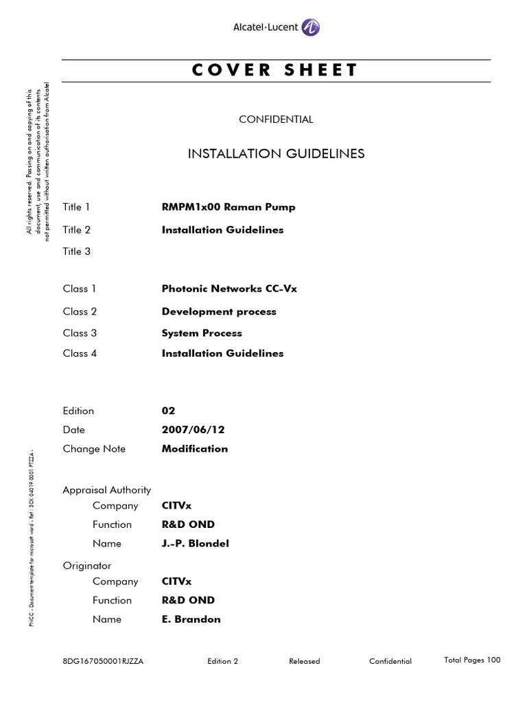 RMPM_guidelines_R2 | PDF | Optical Fiber | Computing