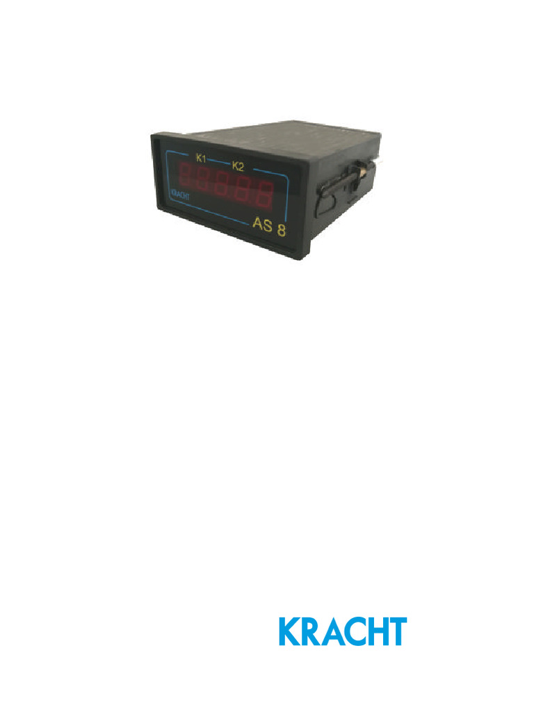 AS 8 Indicator Operating Instructions | PDF | Flow Measurement | Sensor