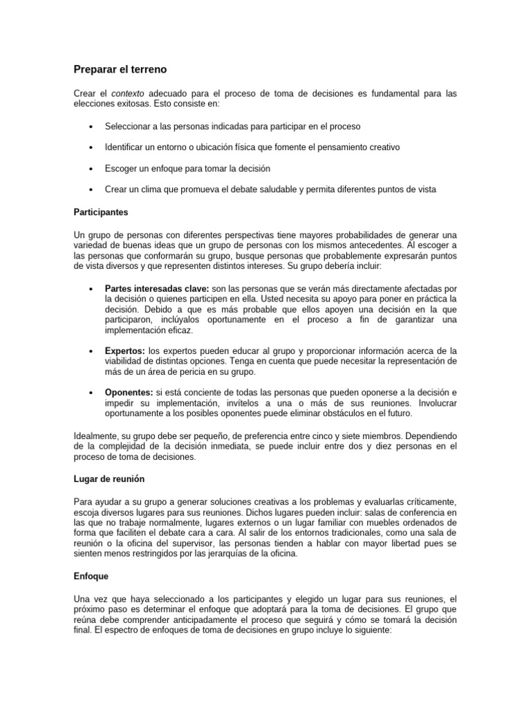 Estrategias para una Toma de Decisiones Efectiva | PDF | Toma de ...