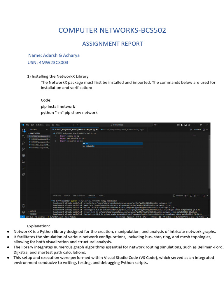 _BCS502_Assignment_1 | PDF | Transmission Control Protocol ...