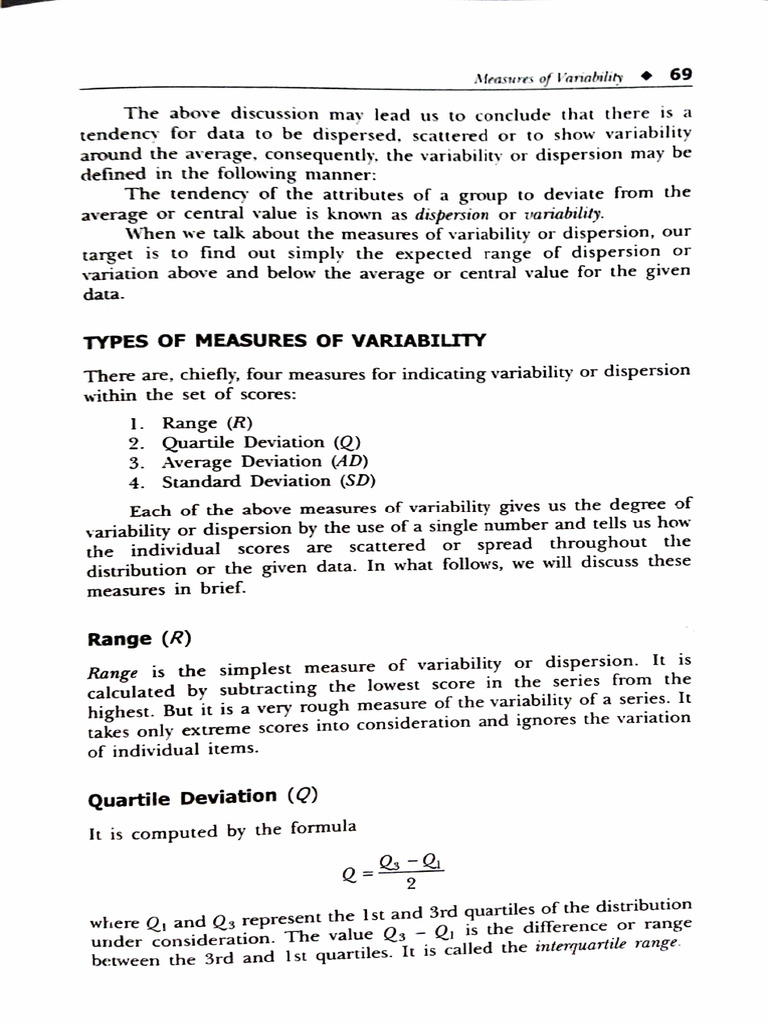 The Tendency Ans Deviation | PDF