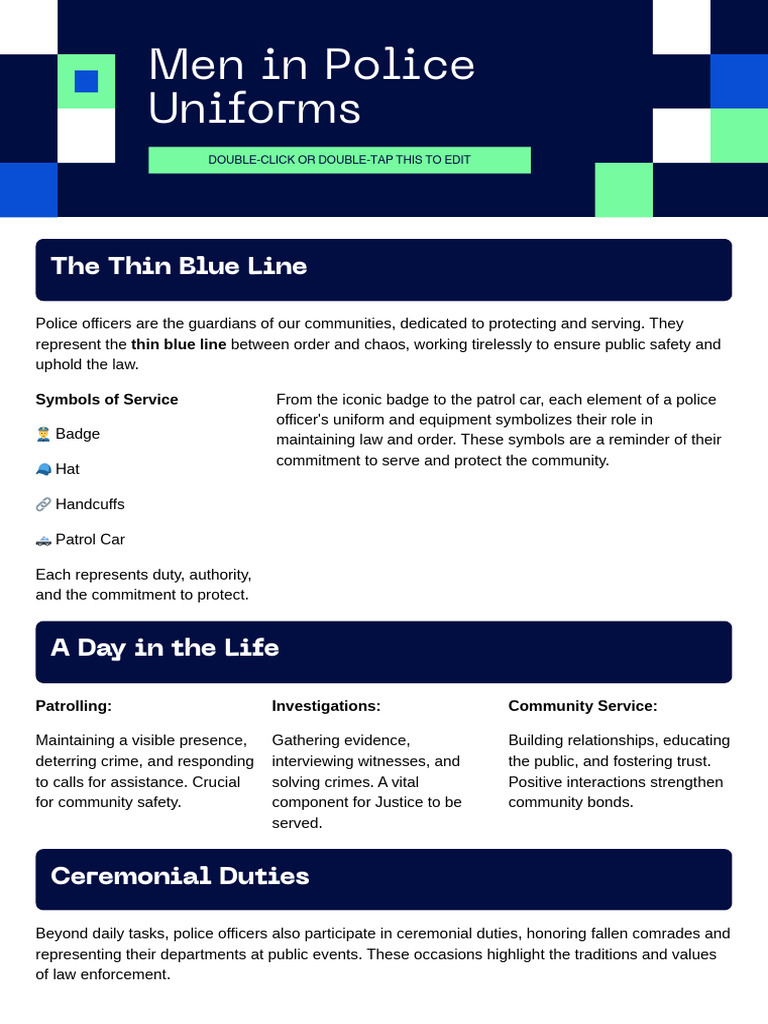 Men in Police Uniforms | PDF