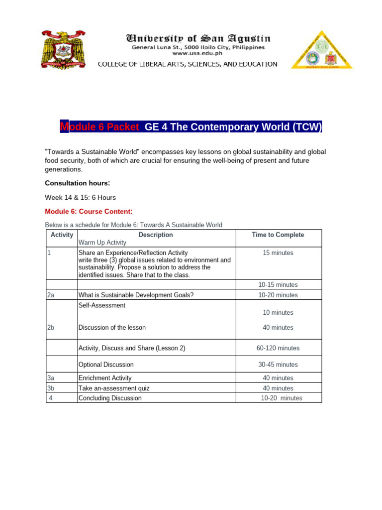 Sustainable Development and Global Issues | PDF
