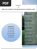 Download Precast Cement Concrete Block Construction  by Vaibhav Patel SN9690010 doc pdf