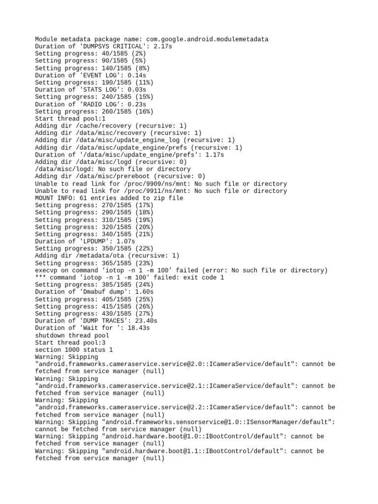 Android Module Metadata Analysis Report | PDF | Computer Engineering ...