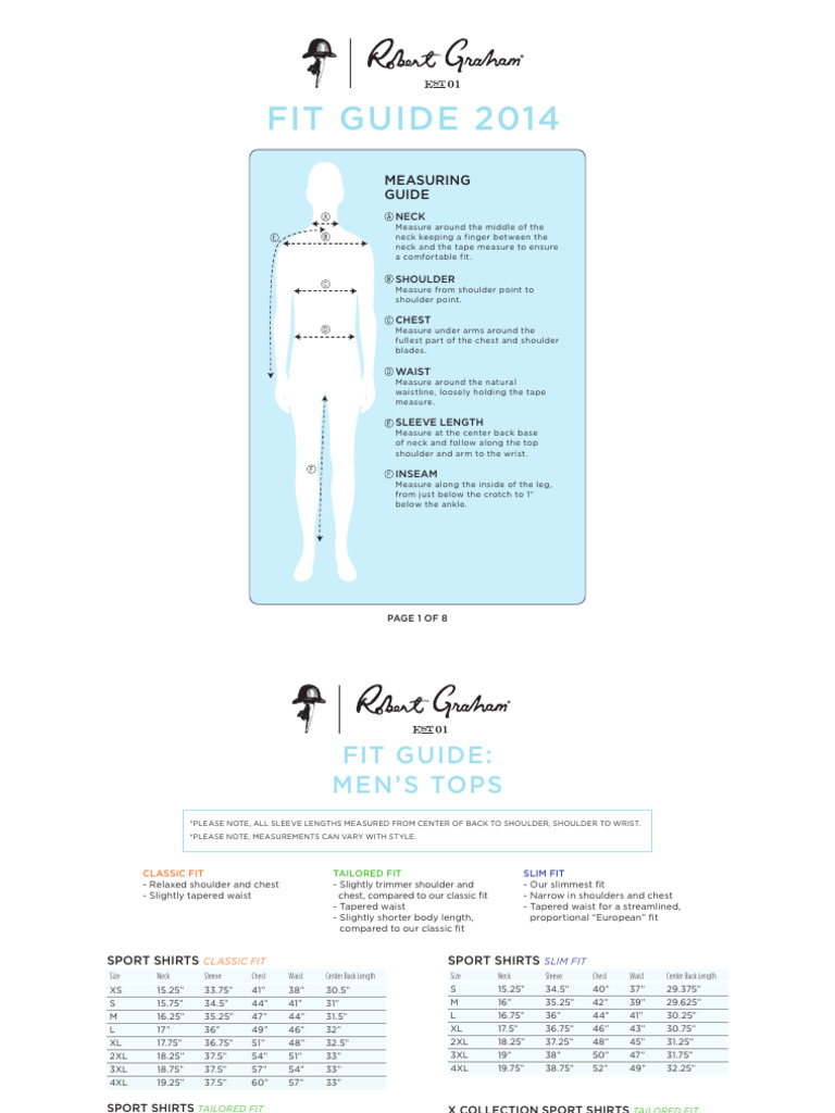 Men's and Women's Fit Measurement Guide | PDF | Blouse | Clothing