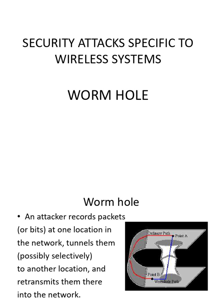 Wormhole | PDF | Computer Network | Wireless Ad Hoc Network