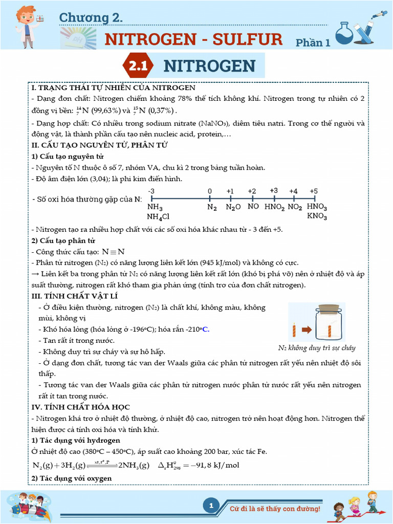 2.1. Nitrogen - Gi I | PDF