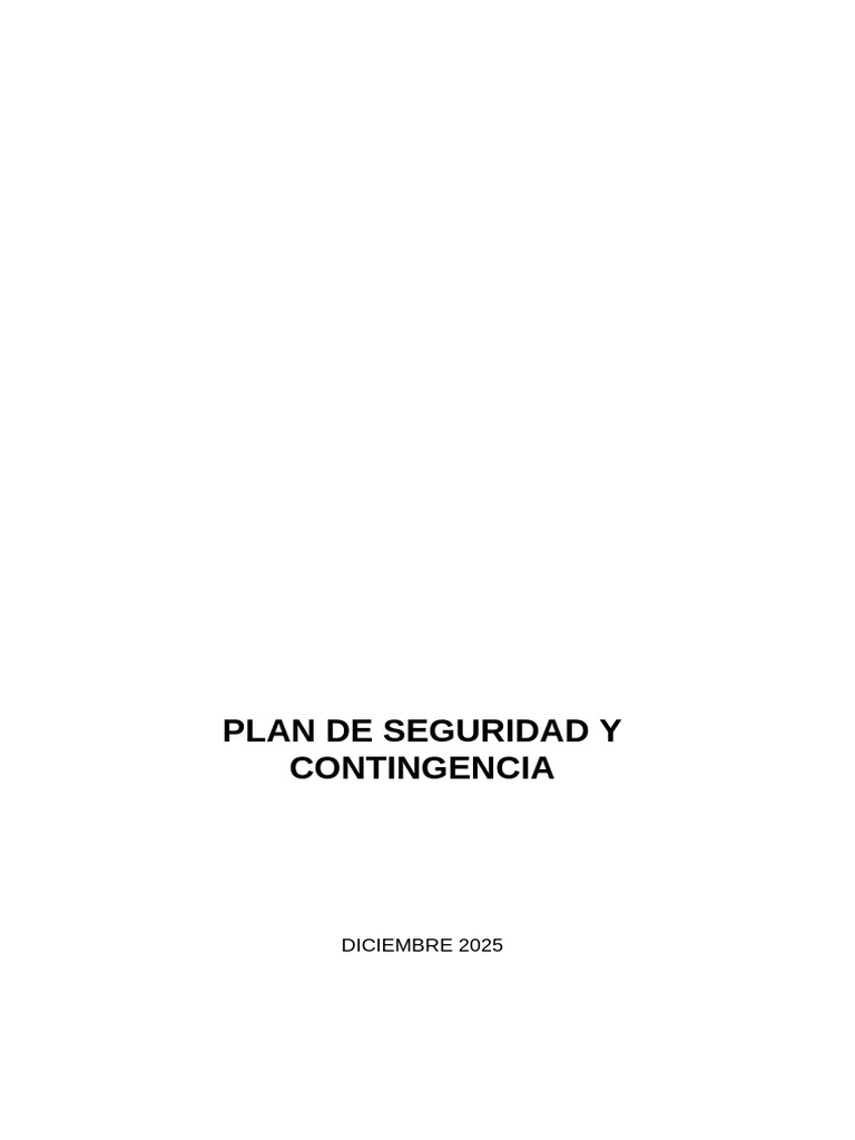 Plan de Seguridad y Evacuación 2025 | PDF | Defensa Civil | Valores