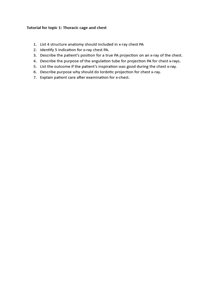 Tutorial for Topic 1 | PDF