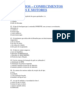 Conhecimentos técnicos de motores e aeronaves