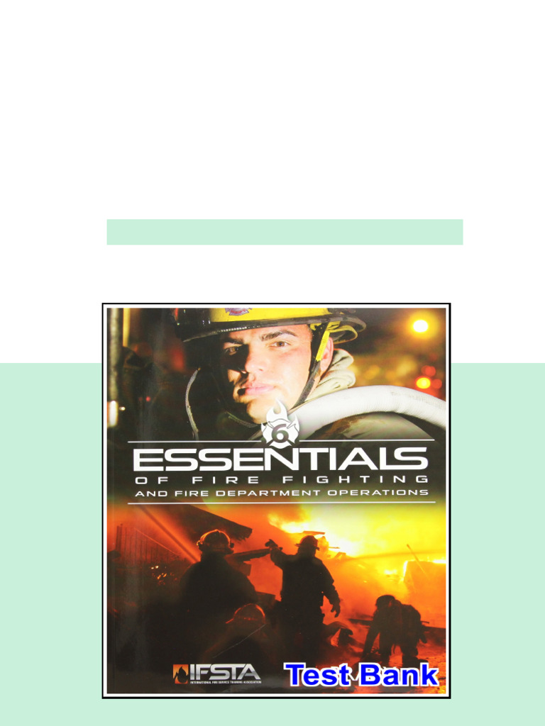 Essentials of Fire Fighting and Fire Department Operations 6th Edition ...