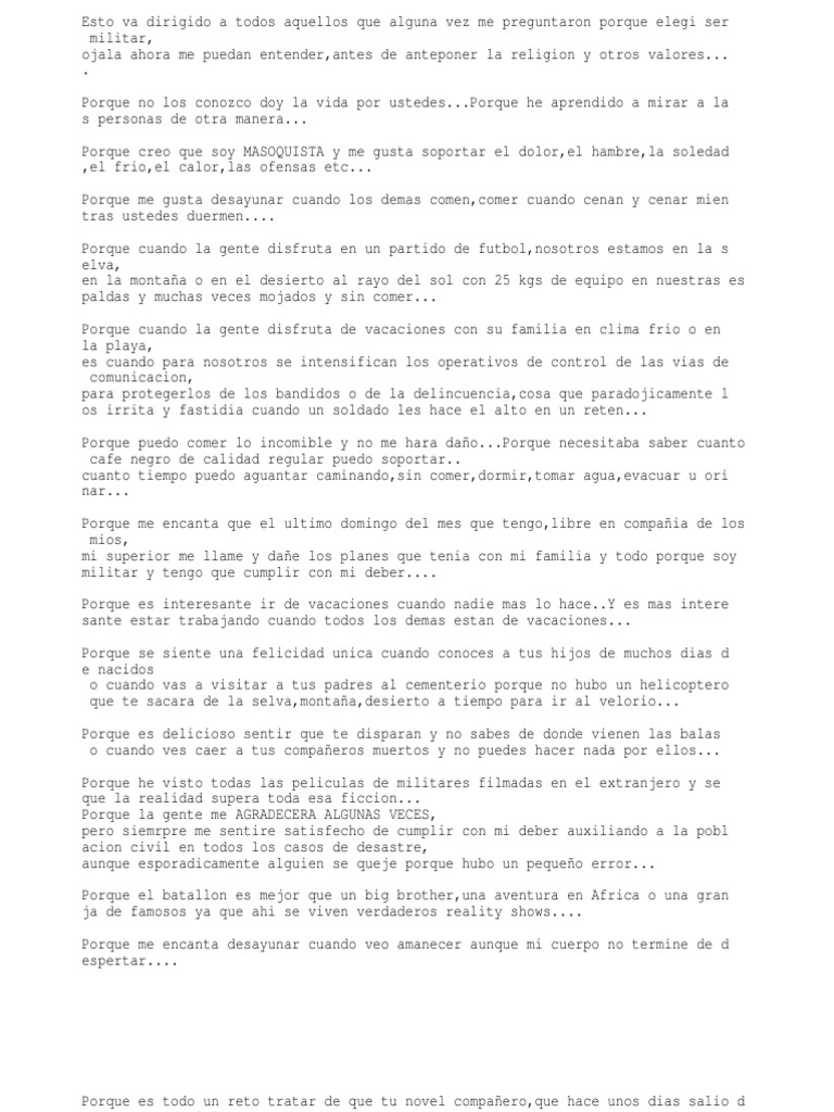 Carta de Un Soldado