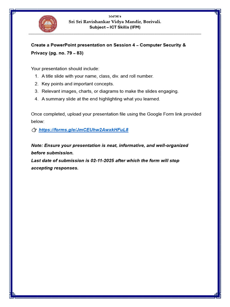 Computer Security Presentation Guide | PDF