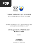 Recuperacao e Reconfiguracao Do Sistema Informatico Da Fundacao Das Universidades Portuguesas Fundacao Das Universidades Portuguesas