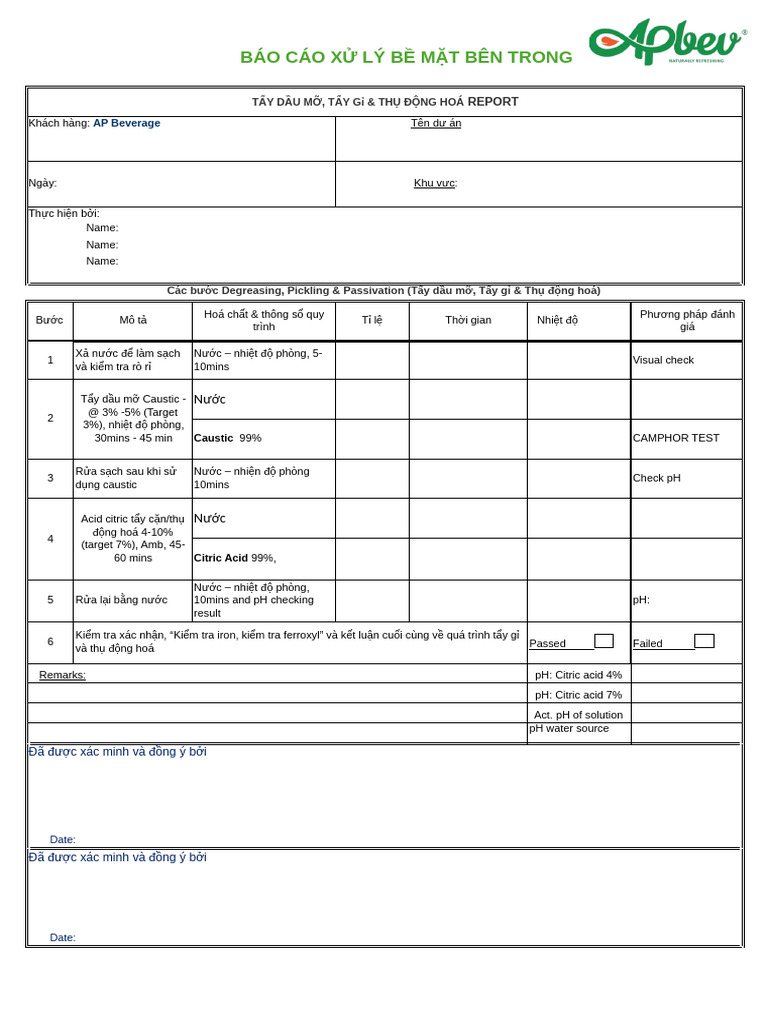 Passivation Process & Report_1 | PDF