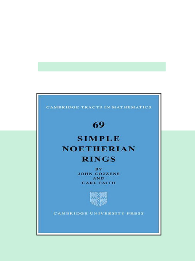 78638 | PDF | Ring (Mathematics)