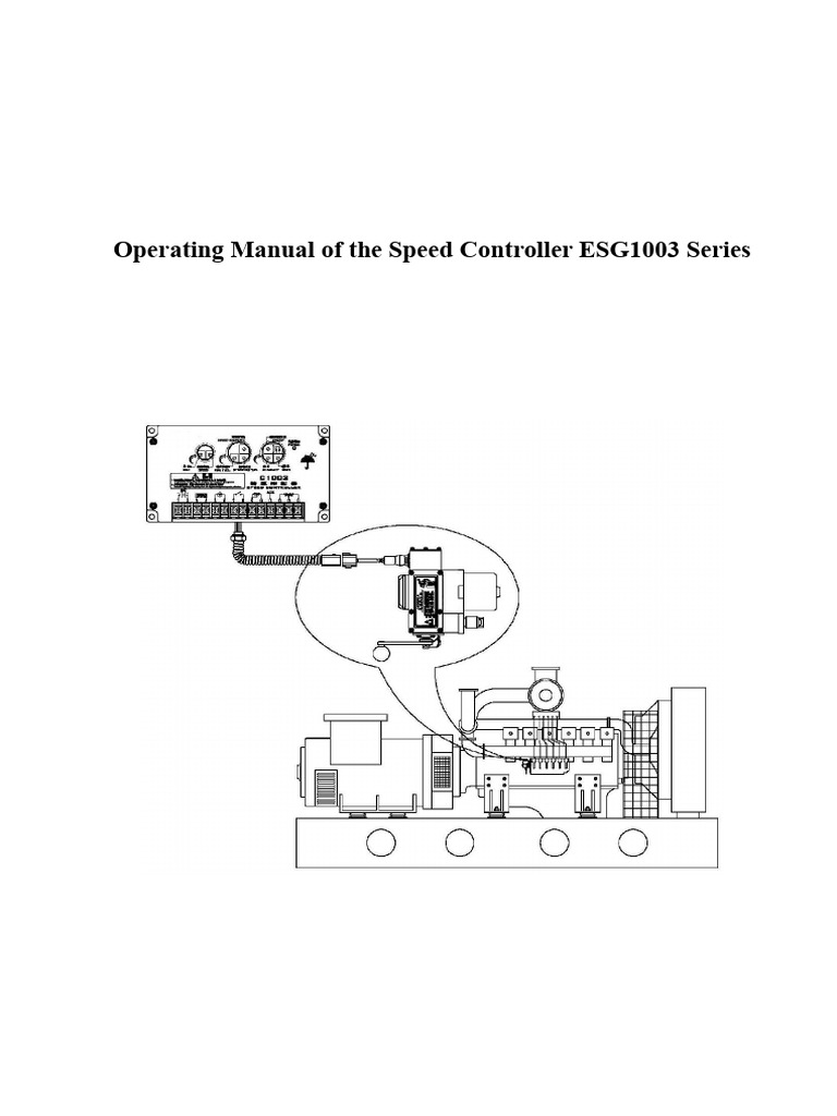 ESG1003 Speed Controller Operating Manual | PDF | Actuator | Engines