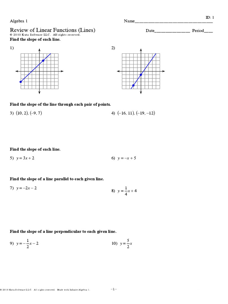 Linear Function1 | PDF