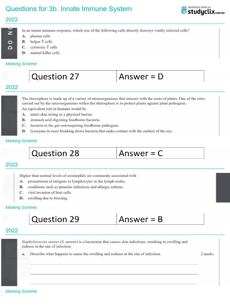StudyClix 2nd Line of Defense Answers | PDF