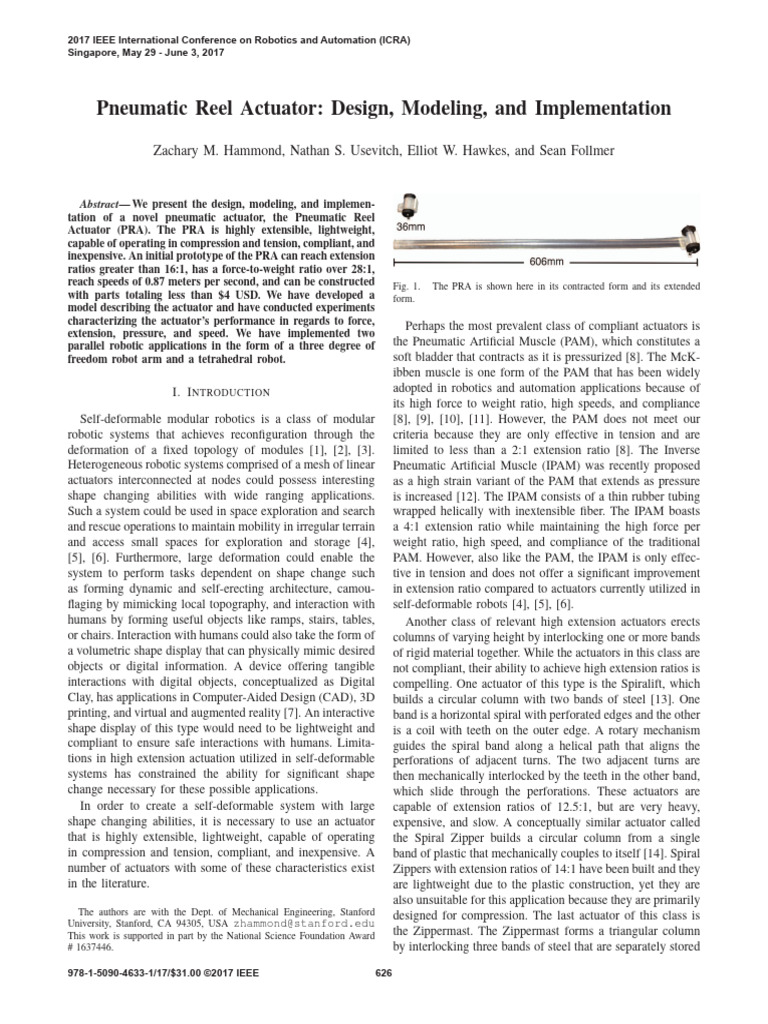 Pneumatic Reel Actuator Design Overview | PDF | Beam (Structure) | Buckling