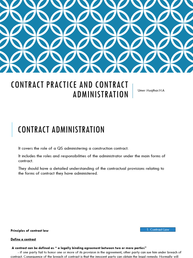 Contract Administration in Construction | PDF | Surety | Insurance