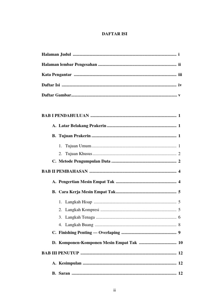 Contoh Daftar Gambar Laporan Pkl Smk - Nusagates