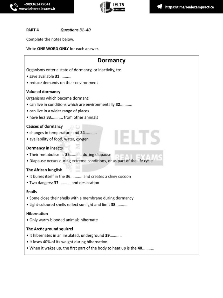Part 4 Dormancy | PDF