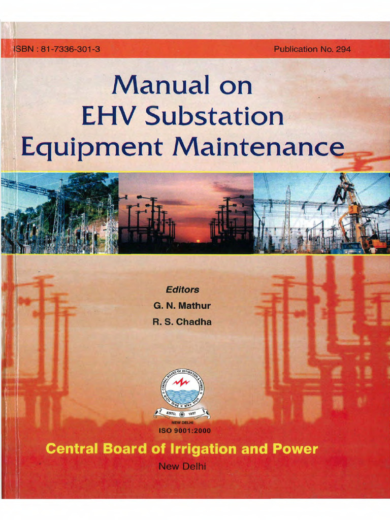 EHV Substation Equipment Maintenance Guide | PDF | Switch | Transformer