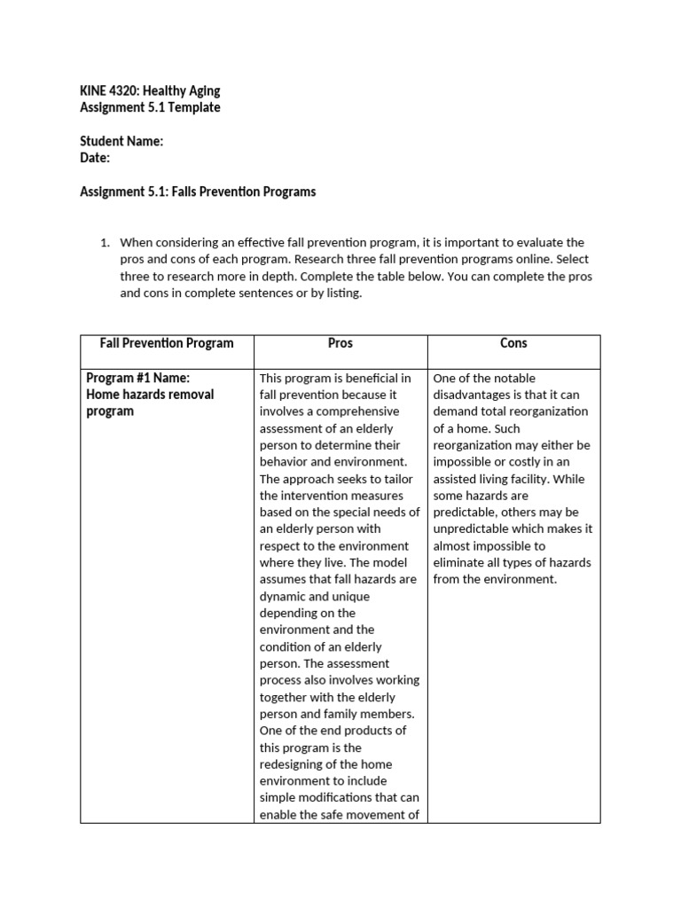 Falls Prevention Programs for Seniors | PDF | Old Age | Mental Health