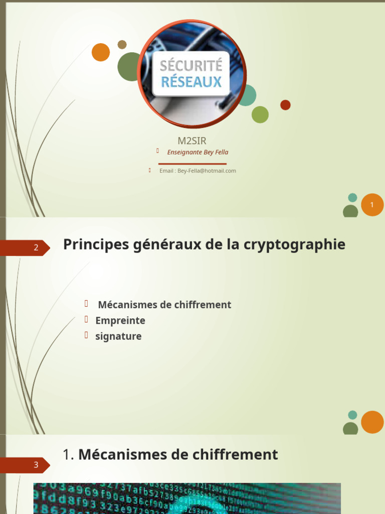 Principes de Cryptographie et Hachage | PDF | Cryptage | Certificat ...