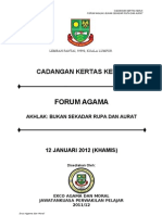 Kertas Kerja Forum Agama