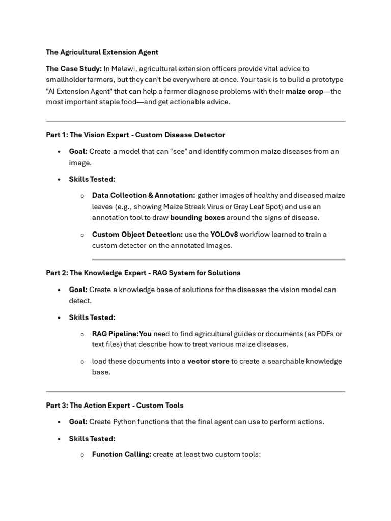 The Agricultural Extension Agent | PDF