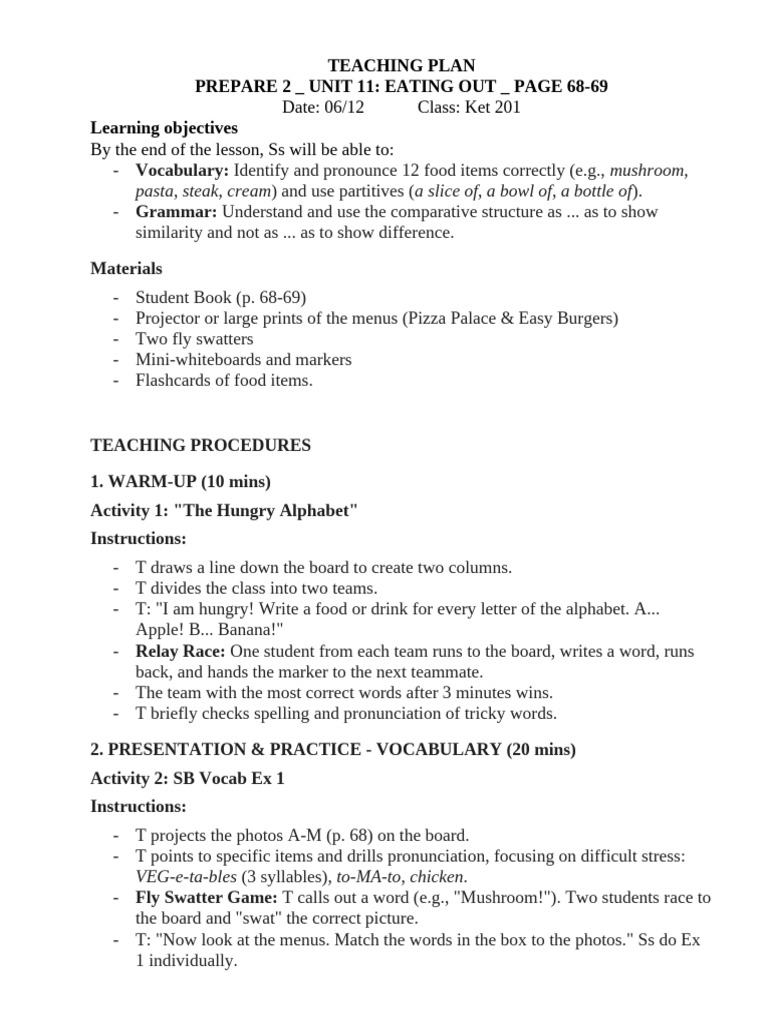 Prepare 201 - Unit 11 p. 68 - 69 | PDF | Linguistics