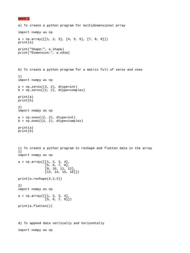 Week 1 to Lead1(12) DM | PDF | Eigenvalues And Eigenvectors | Matrix Theory