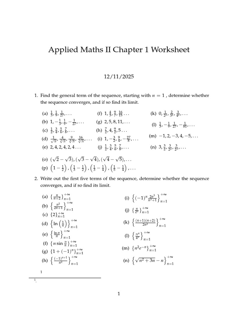 App II Chapter 1 Workshit and Ass. | PDF | Monotonic Function | Real ...