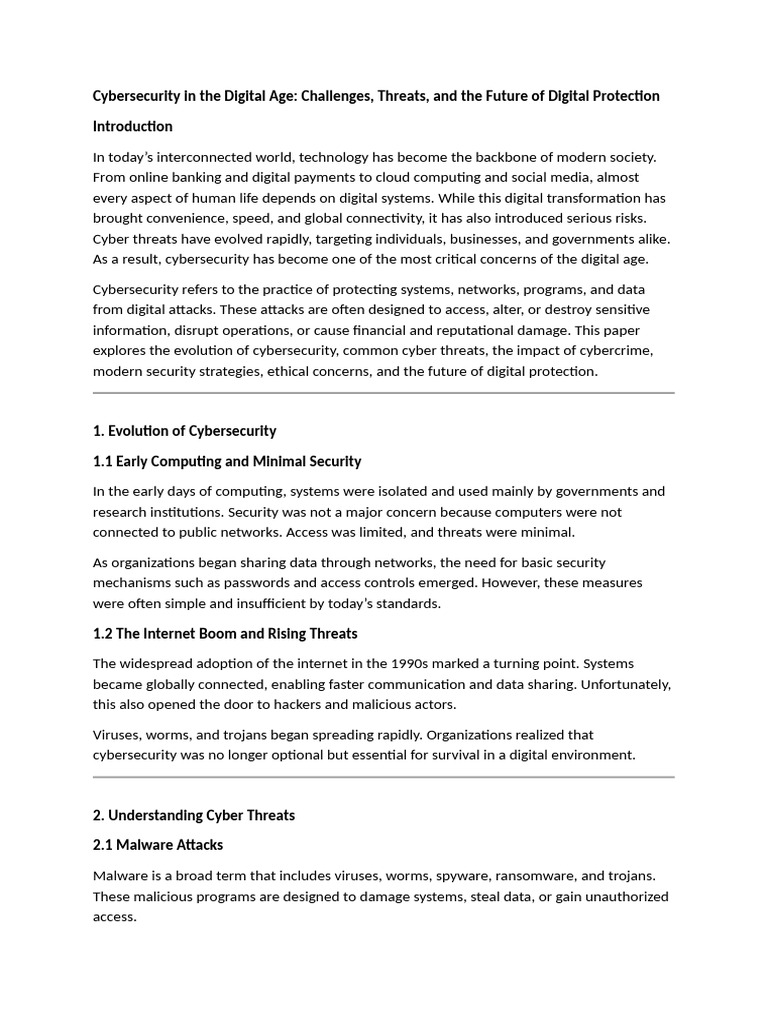 Cybersecurity Challenges and Solutions | PDF | Security | Computer Security