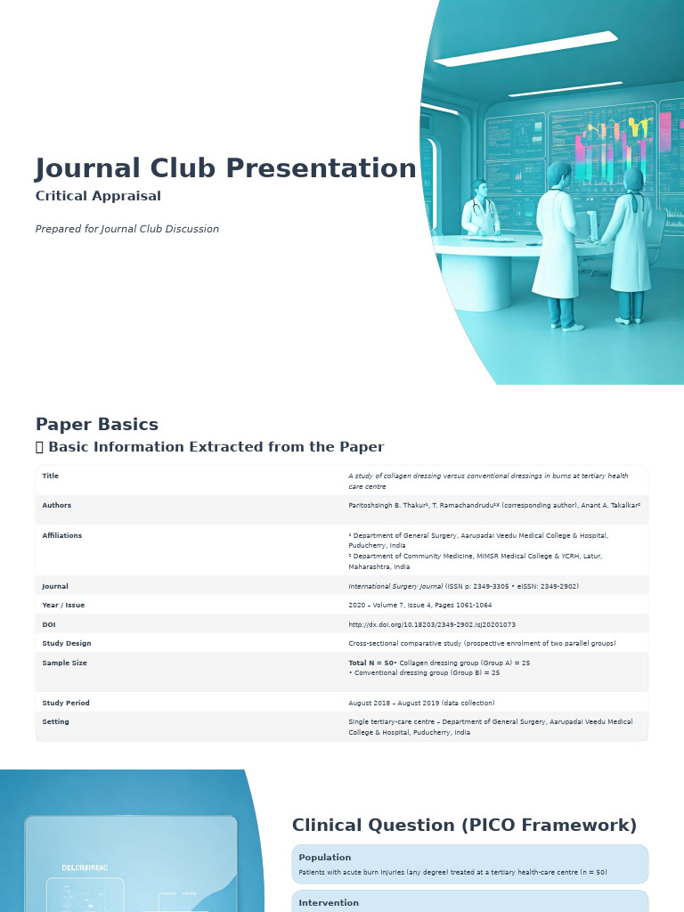 Critical Appraisal (9) | PDF | Randomized Controlled Trial | Medicine