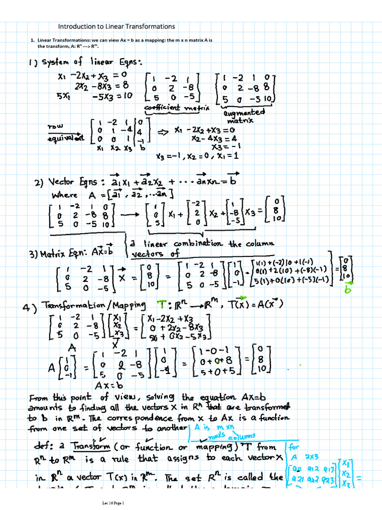 Understanding Linear Transformations | PDF