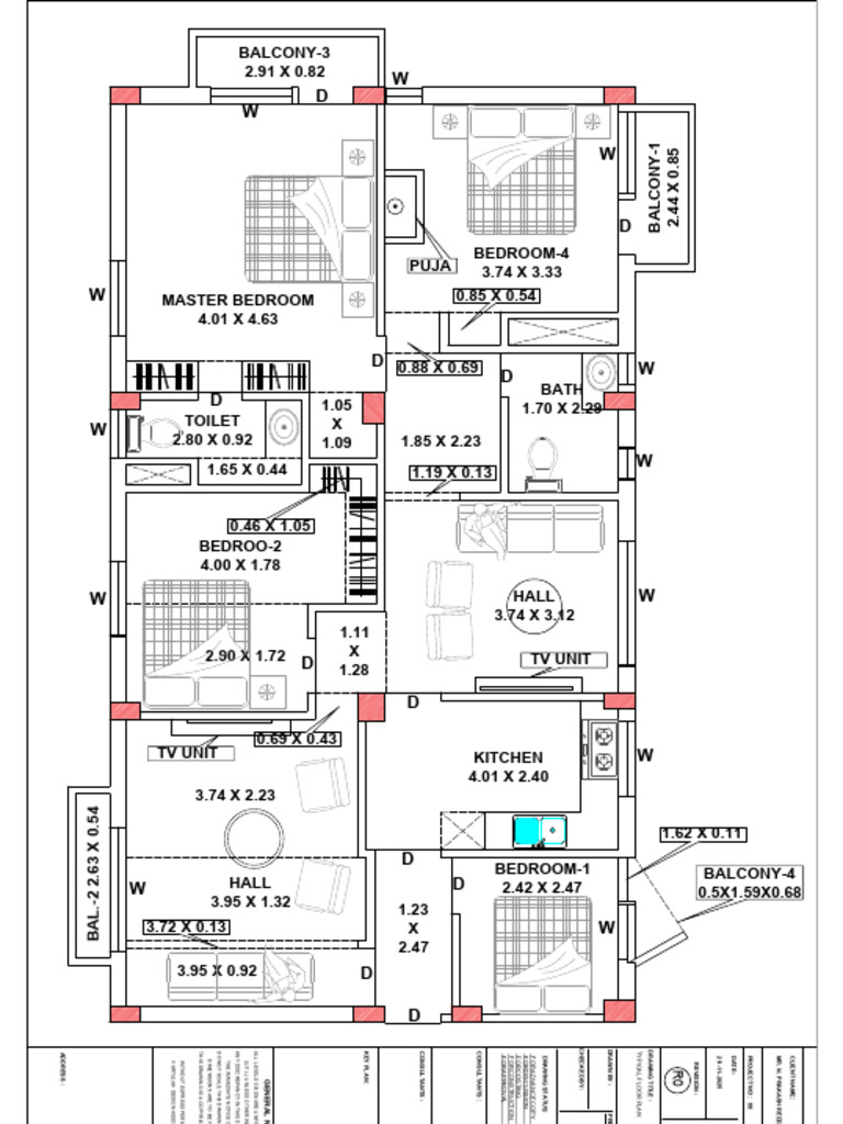 Typical Floor Plan Layout Details | PDF