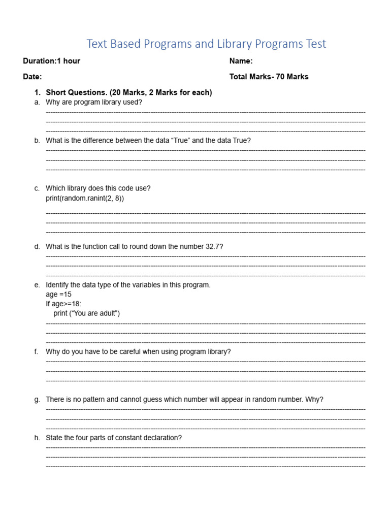 Text-Based Library Program Test | PDF | Computer Programming | Software ...