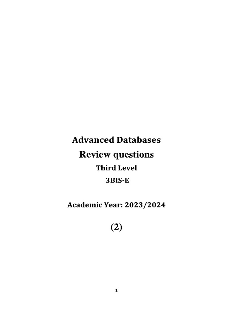 AdDb Final Revision | PDF
