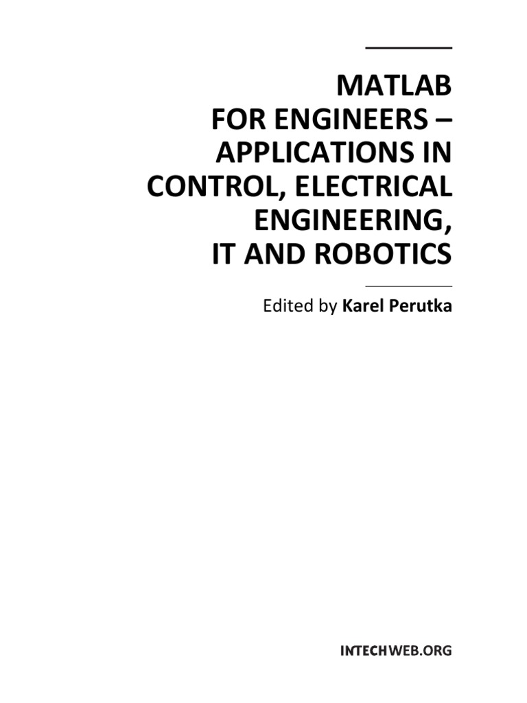 Matlab For Engineers Applications in Control Electrical Engineering It ...