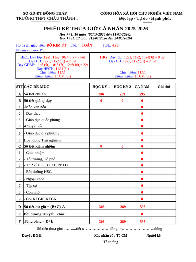 Mau Ke Khai Thua Gio 2025-2026 | PDF